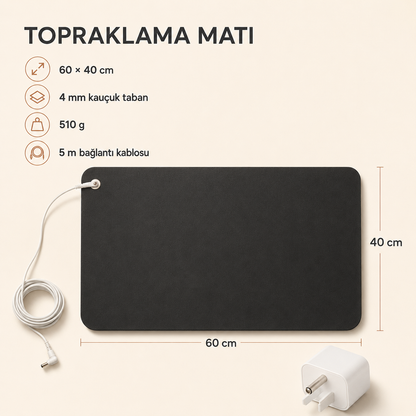 Topraya Topraklama Matı 60×40 cm